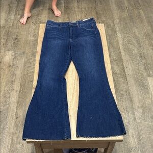 Dark Blue Women's Flared Jeans